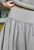 Paloma Bubble Hem Midi Skirt Mocha